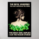 Suche nach irische frau poster Grün