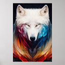 Suche nach white wolf poster Weiß