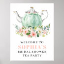 Suche nach tee party poster Brautparty begrüßungszeichen