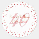 Suche nach 40 hochzeitstag aufkleber Paar