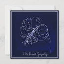 Suche nach blumen beileidskarten Blau