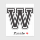 Suche nach letter w aufkleber Schwarz weiß