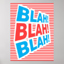 Suche nach blah blah blah poster Typografie