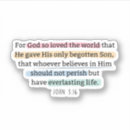 Suche nach jesus liebt dich aufkleber Bibelverse