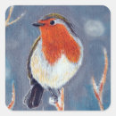 Suche nach vogel im winter aufkleber Rot