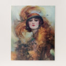 Suche nach vintage frau puzzle Elegant