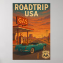 Suche nach road trip poster Vintag