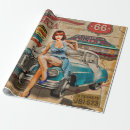 Suche nach vintage car geschenkpapier Retro