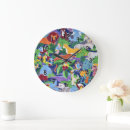 Suche nach zebras wanduhren Tiger