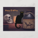 Suche nach schwarze katzen geburtstags postkarten Halloween