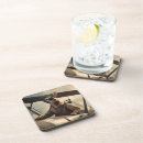 Suche nach vintages flugzeug untersetzer Pilot