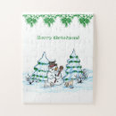 Suche nach hund im schnee puzzle Weihnachten