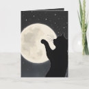 Suche nach silhouette der schwarzen katze karten Mond
