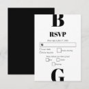 Suche nach monogramm rsvp karten Minimal