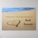 Suche nach herz im sand poster Ozean