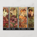 Suche nach alphonse mucha horizontale postkarten Retro