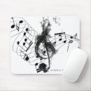 Suche nach musiknoten mousepads Schwarz weiß