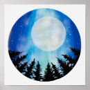 Suche nach full moon poster Blau