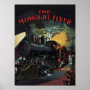 Suche nach mitternacht poster Druck
