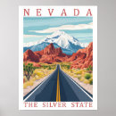 Suche nach nevada staat poster Aquarell