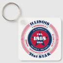 Suche nach illinois staat schlüsselanhänger Mitte