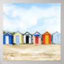 Suche nach beach huts poster Strand