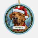 Suche nach rhodesian ridgeback ornamente Weihnachtsmannmütze