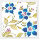 Suche nach blauer blumen aufkleber Muster