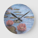 Suche nach wasserlilie wanduhren Rosa