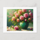 Suche nach vase mit rosa rosen postkarten Blume
