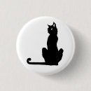 Suche nach schwarze katze halloweens buttons Schwarzes