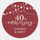 Suche nach 40 hochzeitstag aufkleber Rot