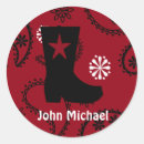 Suche nach rote stiefel aufkleber Cowboy