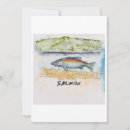 Suche nach lachs einladungen Aquarell