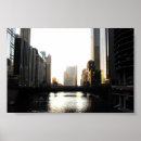 Suche nach chicago river poster Wolkenkratzer