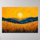 Suche nach weizenfelder poster Sonnenuntergang
