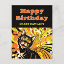 Suche nach beängstigende katze poster postkarten Katzenliebhaber