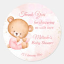Suche nach rosa teddybär aufkleber Babydusche