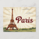 Suche nach paris sehenswürdigkeiten postkarten Retro