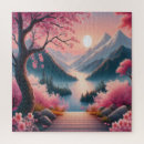 Suche nach japanische kirschblüte puzzle Landschaft