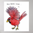Suche nach roter vogel poster Cartoon