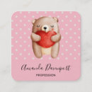 Suche nach teddybären visitenkarten Braunbär