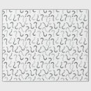 Suche nach fragezeichen geschenkpapier Schwarz weiß