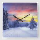 Suche nach winterlandschaft wanduhren Schnee