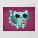 Suche nach kawaii cupcake postkarten Katze