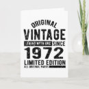 Suche nach 1972 geburtstag karten Vintag