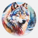 Suche nach wolf im schnee aufkleber Tierwelt