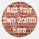 Suche nach graffiti aufkleber Ziegelmauer