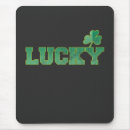 Suche nach viel glück mousepads Grün