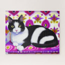 Suche nach weiße und schwarze katze puzzle Tuxedo
